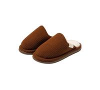 Pantofole unisex in cotone foderate in pile Scarpe invernali antiscivolo | Pantofole da casa in memory foam for interni, morbide, morbide e leggere, for camera da letto