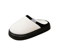 Pantofole unisex in peluche con punta chiusa, antiscivolo, invernali | Pantofole comode da uomo e da donna con stampa animale, adatte per l'uso in tutta la casa