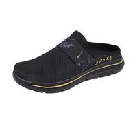 Pantofole unisex, leggere, traspiranti, antiscivolo, da giardino, leggere, per attività all'aria aperta, da passeggio, scarpe da ginnastica, Nero , 37 EU