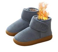 Pantofole Uomo Donna Invernali Stivali con Regolabili Design Scarpe Diabetiche da Casa Calde Regolabili per Anziani Piedi Gonfi Women Light Gray 36