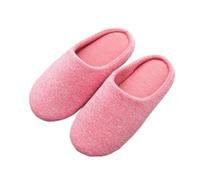 Pantofole Uomo Pantofole da donna Casa Morbida casa Pantofola in cotone Inverno Luce interna Comfort Scarpe pavimento Uomo Silenzio Diapositive Camera letto(Style 2-Light Pink,38-39(suggest 37-38))