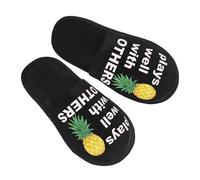 Pantofole Uomo Upside Do-Wn PineApples Play Well Calde Ciabatte Pelose Comode Leggero Ciabatte da Casa Hotel Uomo L