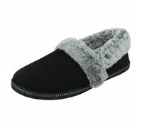 Skechers Cozy Campfire - Team Toasty, Pantofole Donna, Nero Black Microfiber Suede Faux Fur Line Blk, 41 EU