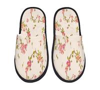 Pantofoles Casa Blooming Flowers On Branches Spring Scarpe Da Casa Eleganti Peluche Pantofole Soft Pantofole Scamosciate Per Outdoor Inverno Home L