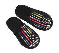 Pantofoles Casa No One Fights Alone First Responders Flag Pantofole Scamosciate Eleganti Ciabatte Pelose Antiscivo Peluche Pantofole Per Outdoor Inverno Indoor M
