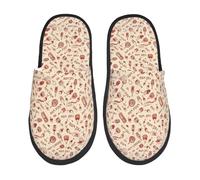 Pantofoles Casa Red Wine Print Ciabatte Pelose Traspiranti Peluche Pantofole Soft Pantofole Scamosciate Per Inverno Interno Outdoor L