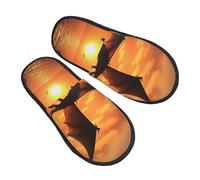 Pantofoles Casa Sea Sunset Flying Dragon Peluche Pantofole Soft Pantofole Scamosciate Traspiranti Ciabatte Pelose Per Home Inverno Indoor L