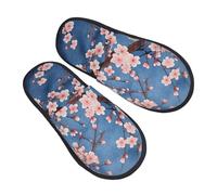 Pantofoles Casa Vintage Cherry Flower, Retro Plum Scarpe Da Casa Soft Ciabatte Pelose Antiscivo Pantofole Scamosciate Per Inverno Outdoor Indoor M