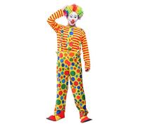 Pantomime Costume da clown da uomo anni '50, costume francese con montatura per occhiali, parte superiore, pantaloni, cappello, papillon, bretelle, Halloween, festival, spettacolo di circo, carnevale