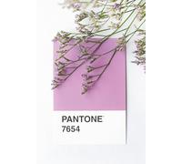 Pantone 7654 Floral Lined Notebook: 6×9 Inches | 100 Lined Pages | Soft Matte Cover | Elegant Lilac Floral Design