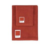 PANTONE - Asciugamani Bagno Viso e Bidet in Spugna Puro Cotone 100% Certificato OEKO-TEX, Set Asciugamani Bagno Viso e Ospite 50x100 e 40x50 Morbidi Assorbenti Validi anche come Asciugamano Palestra