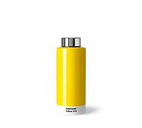 PANTONE Borraccia a doppia parete in acciaio inox con funzione termica, a prova di perdite, 500 ml, giallo 012