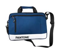 Pantone borsa da corriere laptop 39,6 cm (15.6") Blu e Bianco