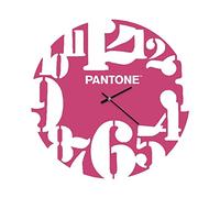 Pantone by Homemania PWATCH014010 Orologio Numbers, Metallo, Rosa/Bianco, 40 x 0.15 x 40 cm