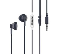 Pantone Celly, Auricolari a Filo Linea, Cuffie con Capsule a Goccia, Controllo da Remoto e Microfono Integrato, Lunghezza Cavo 1 m, Connettore Jack 3.5 mm, Navy
