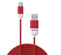 PANTONE CELLY CABLE USB A USBC ROJO