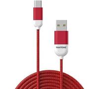 PANTONE CELLY CABLE USB A USBC ROJO