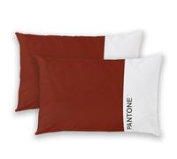 PANTONE - Federe Cuscino Letto 50x80 Cotone 100% Certificato OekoTex, Copricuscino Letto, 2 Pezzi, Fresco Traspirante - Federa Cuscino con Patella di 20cm, Biancheria da Letto Morbida e Lavabile 40°C