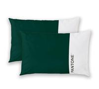 PANTONE - Federe Cuscino Letto 50x80 Cotone 100% Certificato OekoTex, Copricuscino Letto, 2 Pezzi, Fresco Traspirante - Federa Cuscino con Patella di 20cm, Biancheria da Letto Morbida e Lavabile 40°C
