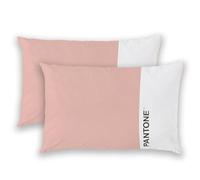 PANTONE - Federe Cuscino Letto 50x80 Cotone 100% Certificato OekoTex, Copricuscino Letto, 2 Pezzi, Fresco Traspirante - Federa Cuscino con Patella di 20cm, Biancheria da Letto Morbida e Lavabile 40°C