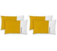 PANTONE - Federe Cuscino Letto 50x80 Cotone 100% Certificato OekoTex, Copricuscino Letto, 2 Pezzi, Fresco Traspirante - Federa Cuscino con Patella di 20cm, Biancheria da Letto Morbida e Lavabile 40°C