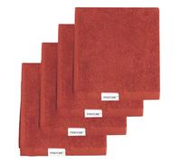 PANTONE - Lavette Bagno 30x30 cm, 4 Pezzi in Spugna di Puro Cotone 100% Certificato OEKO-TEX, Set Asciugamani Bagno Piccoli Multiuso Morbidi e Assorbenti Validi anche come Panno Struccante Viso