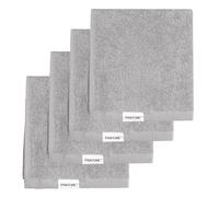 PANTONE - Lavette Bagno 30x30 cm, 4 Pezzi in Spugna di Puro Cotone 100% Certificato OEKO-TEX, Set Asciugamani Bagno Piccoli Multiuso Morbidi e Assorbenti Validi anche come Panno Struccante Viso