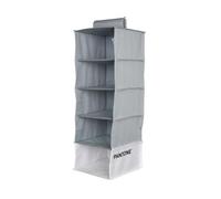 PANTONE - Organizer Armadio Salvaspazio da Appendere 5 Scomparti Abiti e Accessori, Organizzatore Armadio Verticale Pieghevole, Divisori per Armadio Interno Portaoggetti e Vestiti 84x30x30 cm, Grigio