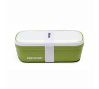 PANTONE Porta Pranzo Stile Bento Box con Divisorio Interno e Valvola di Sfiato - Lunch Box Portapranzo per Ufficio e Università - Contenitore Ermetico per Schiscetta Pranzo, 12x7x20,7, Verde Chiaro