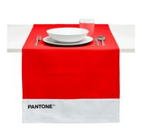 PANTONE Runner Tavola Moderno in 100% Cotone, 220 gr - Tovaglia Centrotavola Morbida e Resistente, Ideale per Accessori Cucina e Tovagliette Centro Tavola in Tessuto, 45x145 cm, Rosso