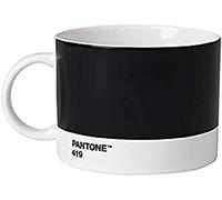 Copenhagen design Pantone Tazza di tè, Porcellana, Nero (Black 419), 475 ml