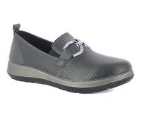 inblu PantoSCARPE Mocassini Donna con Morsetto Ecopelle, Scarpe Comode con Plantare Estraibile, 35/41, Nero, 36 EU