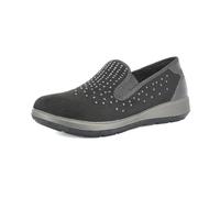 inblu PantoSCARPE Mocassini Donna Slip On con Brillantini e Plantare Imbottito Estraibile, Nero, 38 EU