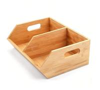 Pantry Organizer Bins | 13x 10.82x 4.33in Efficient Stackable Wooden Container - Effortless Pantry Bins Organization And Storage,for Kitchen Bathroom Lasting Food Snack Potato Onion Home
