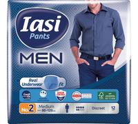 Pants MEN, 12 Boxer Assorbenti Monouso per Perdite Urinarie, Taglia M Da Uomo, E