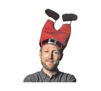 Pants-shaped Santa hat, one size fits all, great for party ice-breaking