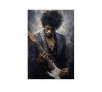 PANTTING Jimi Hendrix Poster con chitarrista, stampa artistica da parete su tela, decorazione per la casa, per camera da letto e soggiorno, 40 x 60 cm, senza cornice
