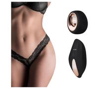 Pantyrebel Lace Thong Vibrator Black