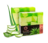 Panu Aloe Vera Soap - Sapone da doccia vegano per tutti i tipi di pelle - Sapone naturale come gel doccia solido e shampoo solido - Pezzo di doccia naturale - Sapone senza animali