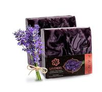 Panu Lavanda Soap - Sapone da doccia vegano per tutti i tipi di pelle - Sapone naturale come gel doccia solido e shampoo solido - Pezzo di doccia naturale - Sapone senza animali