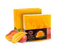 Panu Mango Soap - Sapone da doccia vegano per tutti i tipi di pelle - Sapone naturale come gel doccia solido e shampoo solido - Pezzo di doccia naturale - Sapone senza animali