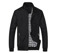 PANVER Giacca Uomo Personalità Tendenza Giacca Sportiva Uomo Giacca Casual Uomo Vestibilità Regolare Moda Giacca Transizione Uomo Manica Lunga Giacca Uomo Giacca Outdoor Uomo B-Black 8XL
