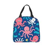 panverix Animali dei cartoni animati Piccola borsa per il pranzo riutilizzabile Lunch Box Cooler Tote Borse per il lavoro Picnic Spiaggi