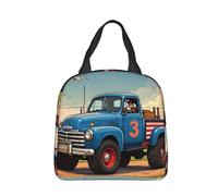 panverix Borsa per il pranzo della fattoria del camion dei cartoni animati piccola riutilizzabile Lunch Tote Box Cooler Tote Bags per le donne uomini