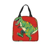 panverix Borsa portapranzo con dinosauro dei cartoni animati, riutilizzabile, per lavoro, picnic, spiaggia