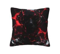 panverix Federa decorativa moderna con robot nero e rosso, stampa su entrambi i lati, morbida e confortevole, per soggiorno, camera da letto, seggiolino auto