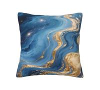 panverix Federa decorativa moderna con texture blu, 61 x 61 cm, stampa su entrambi i lati, morbida e confortevole, cuscino quadrato per soggiorno, camera da letto, seggiolino auto