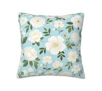 panverix Federa per cuscino con motivo floreale, 55,8 x 55,8 cm, stampa su entrambi i lati, morbida, per soggiorno, camera da letto, seggiolino auto