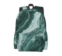 panverix Romantic Rabbit Business Laptop Backpack Works Zaini da viaggio Daypack, Marble Green Immagini, Taglia unica
