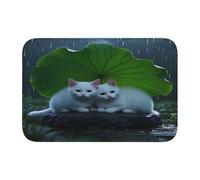 panverix Simpatico gatto che piove tappetini da bagno antiscivolo tappeto da bagno tappeti per la decorazione della casa 60 x 40 cm